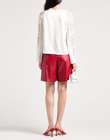 Woman Top White Size 4 Acetate, Viscose