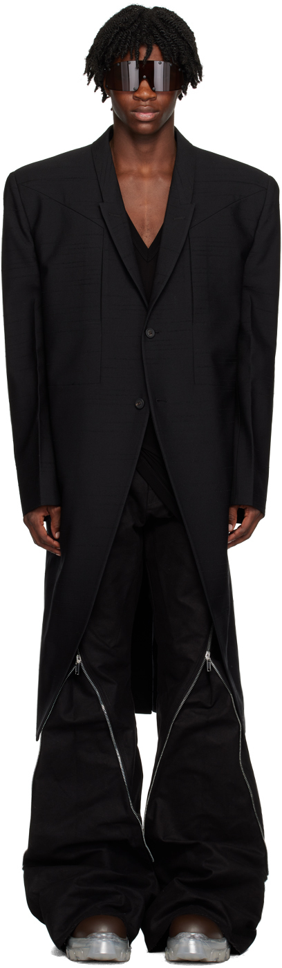 Rick Owens Black Tatlin Coat