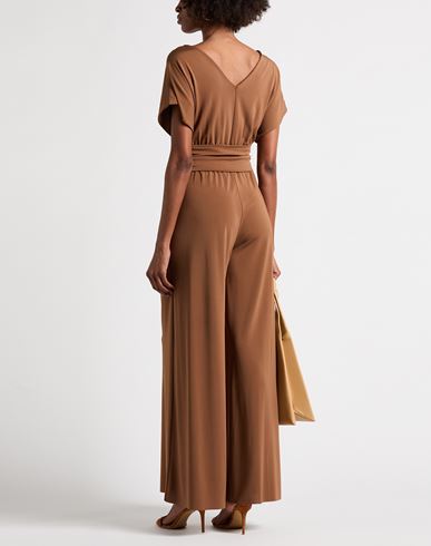 Woman Jumpsuit Brown Size 8 Acetate, Polyamide, Elastane