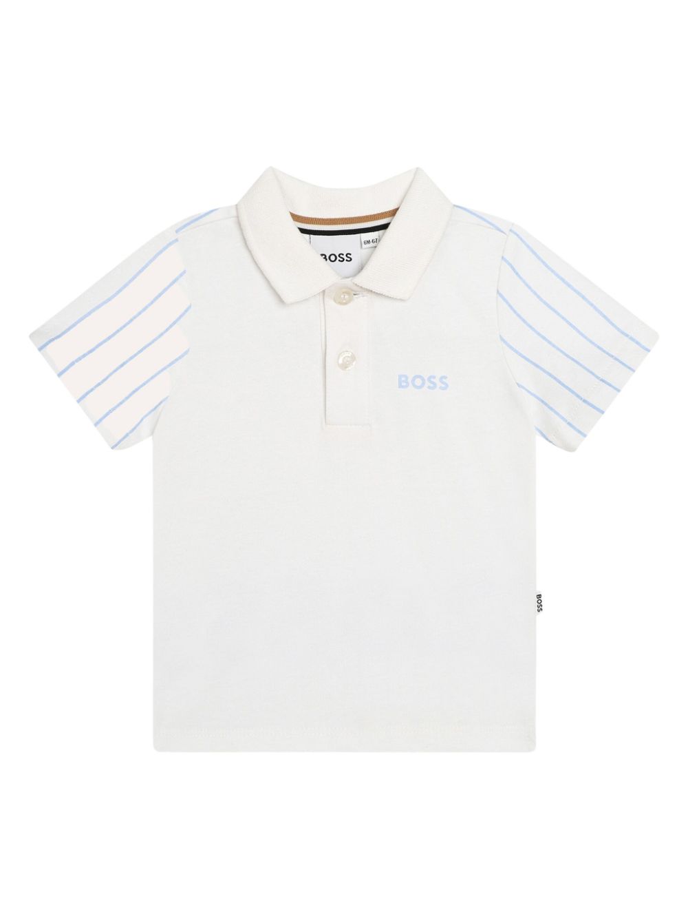 Logo-print cotton polo shirt - White