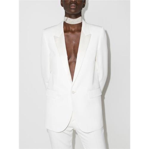 Single-breasted wool bland blazer