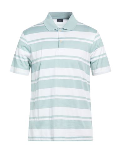 Man Polo shirt Turquoise Size M Cotton