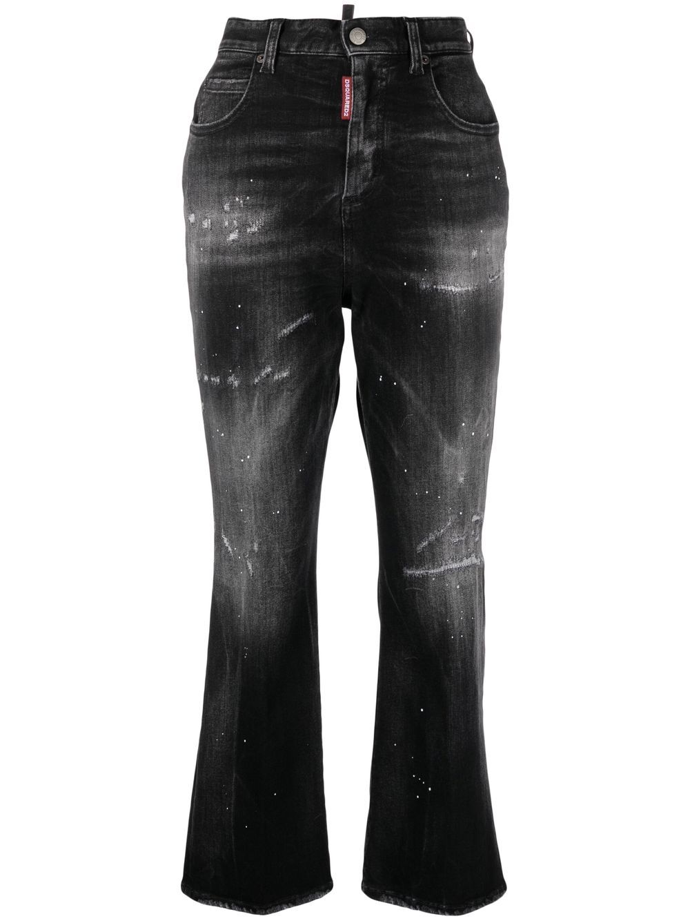 Distressed flared jeans - Black