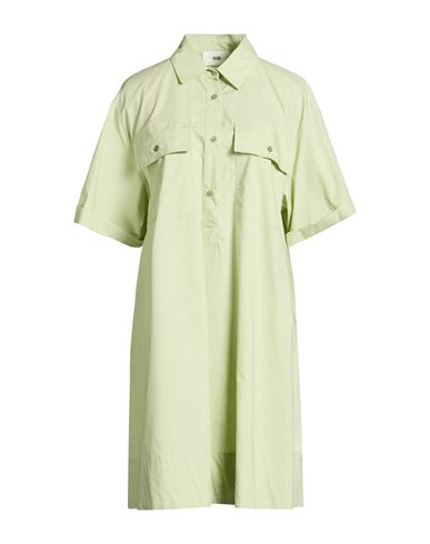 Woman Mini dress Light green Size 8 Cotton