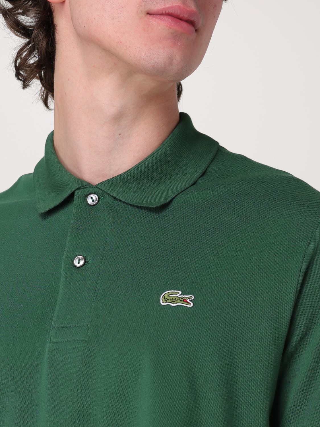Polo Shirt Men color Forest Green