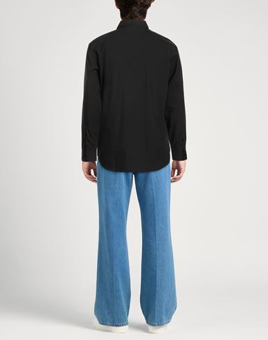 Man Shirt Black Size 36 Cotton, Polyamide, Elastane