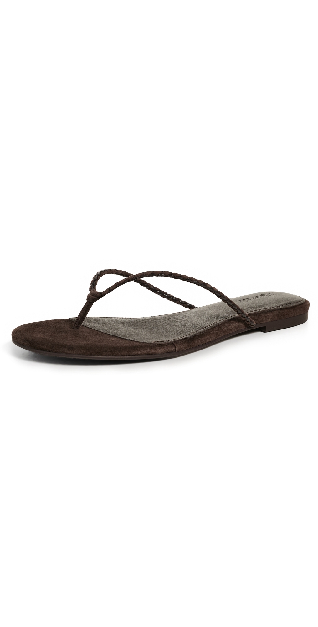 Ira Braided Thong Sandals Dark Carob