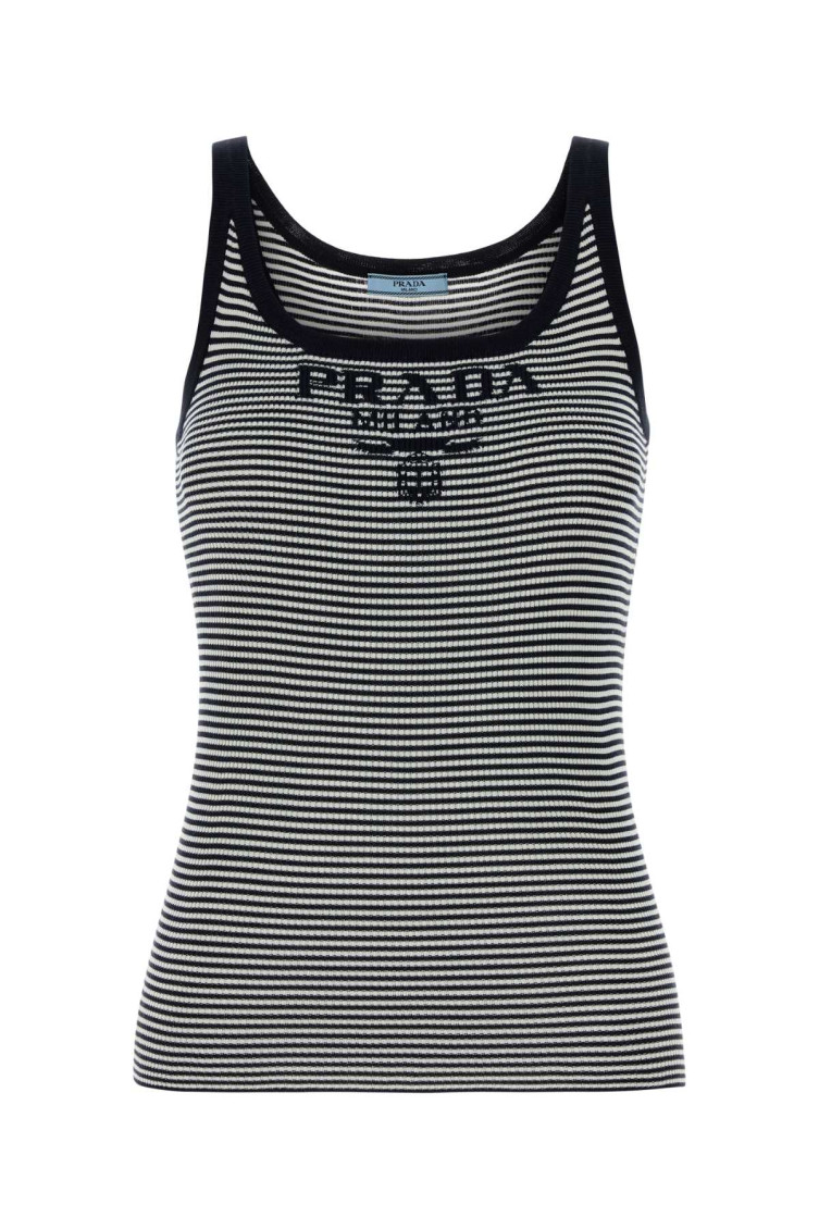 Embroidered Silk Tank Top