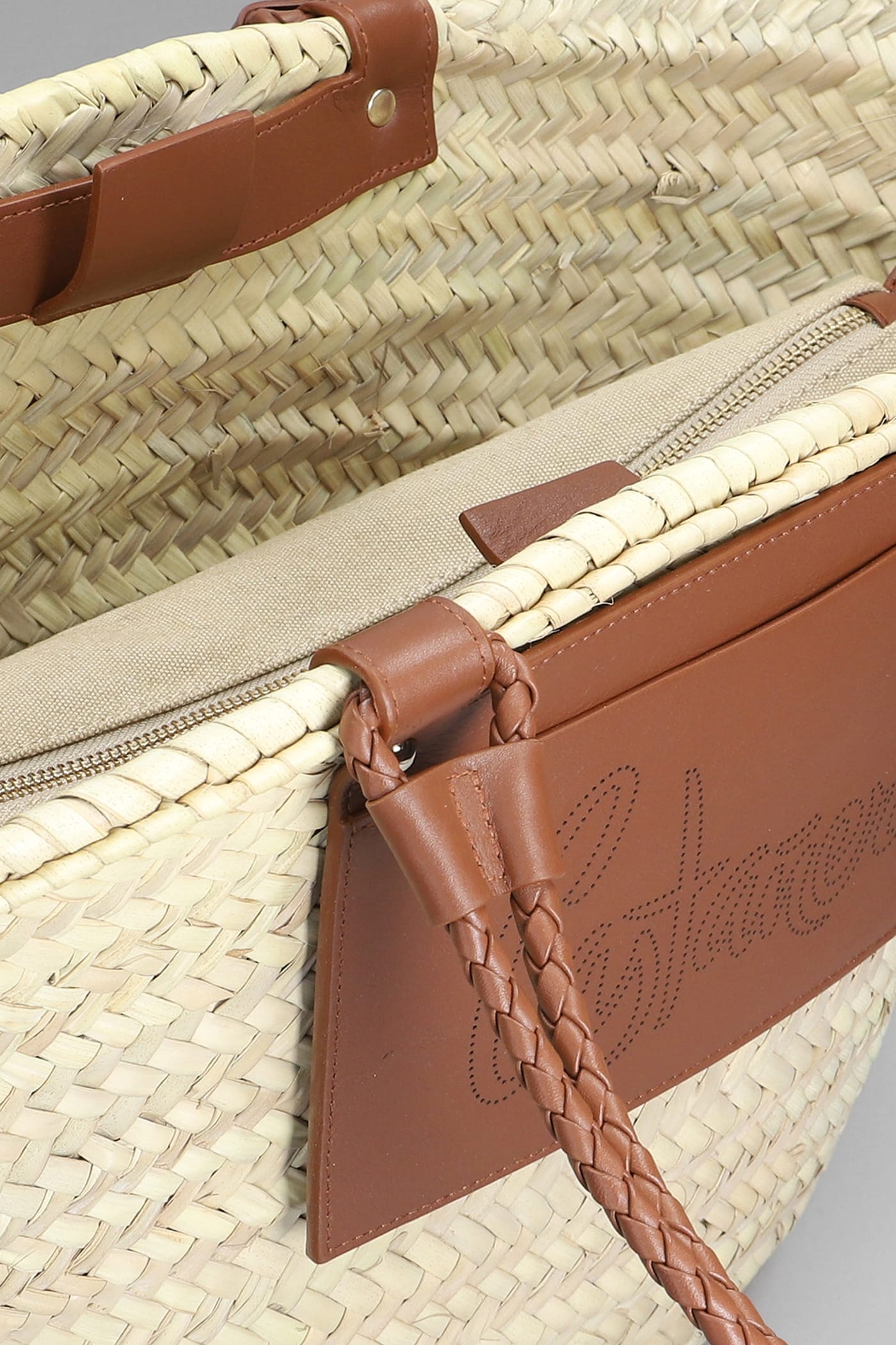 B.sagitario-152 Tote In Beige Wool And Polyamide