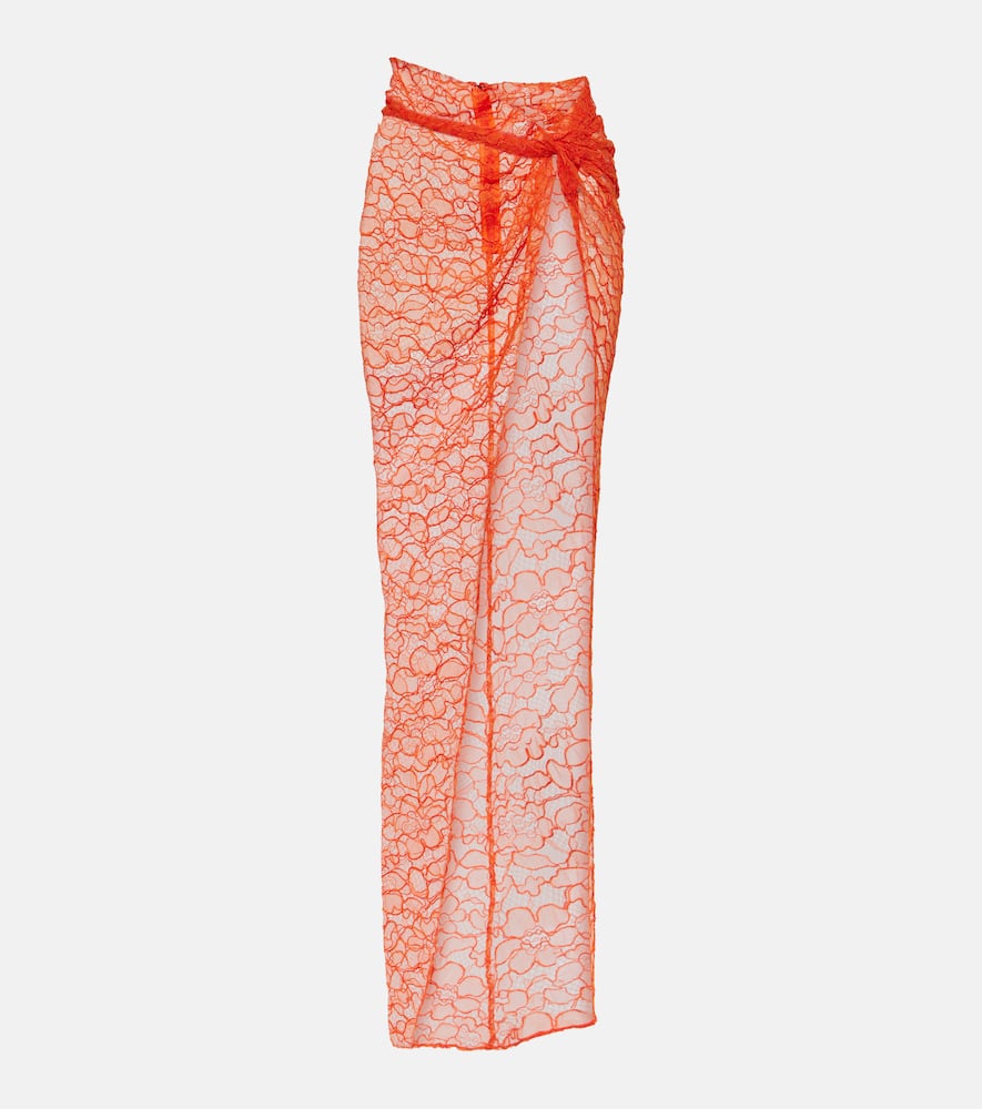 Lace wrap skirt