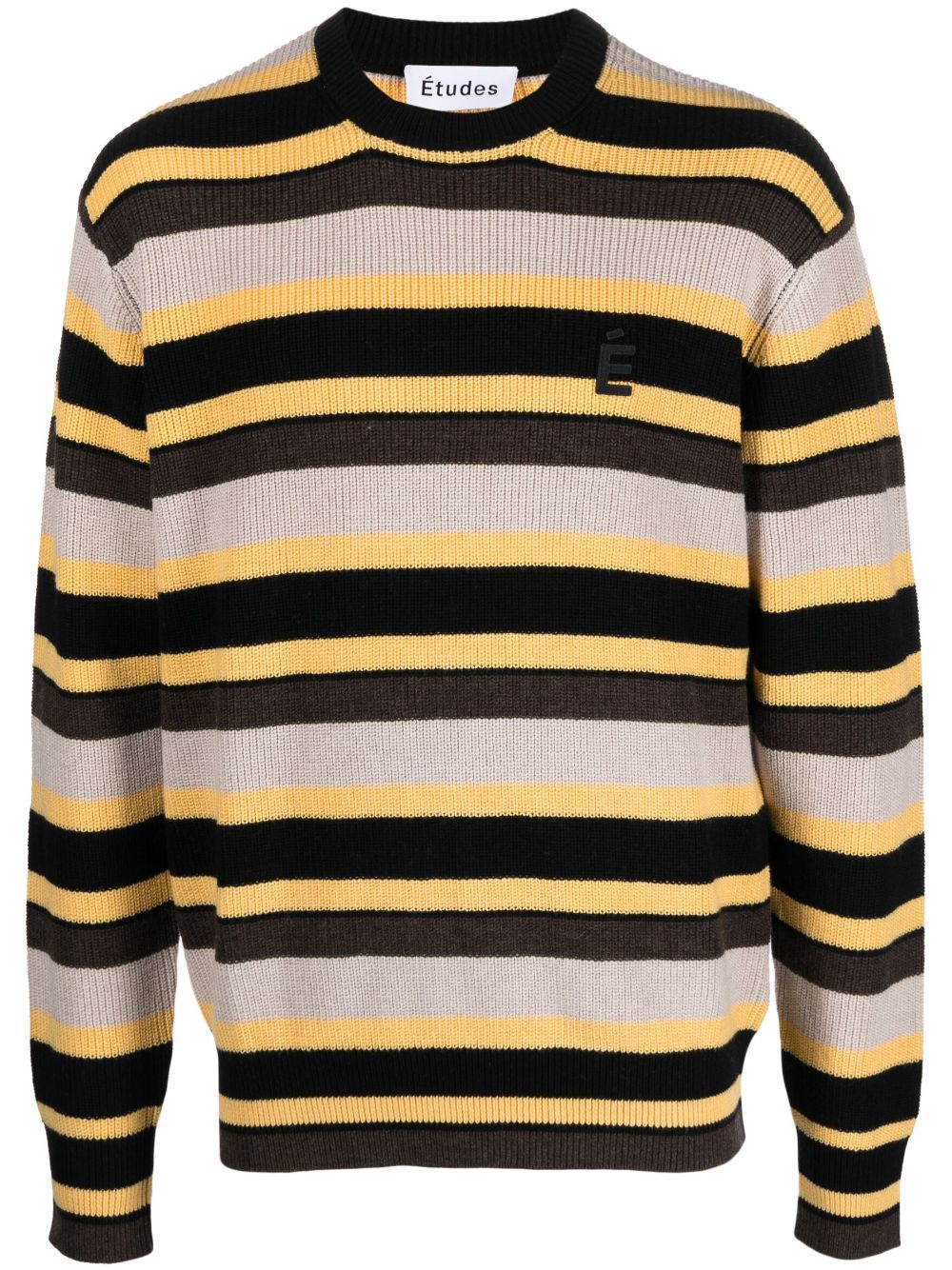 Boris striped knitted jumper - Neutrals