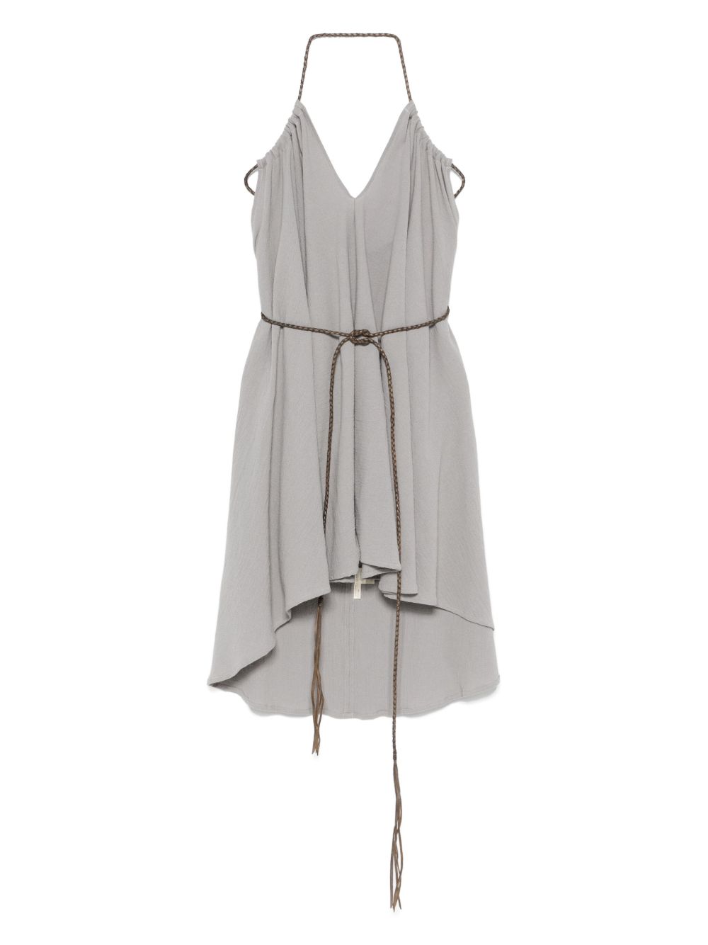 Asymmetric halterneck dress - Black