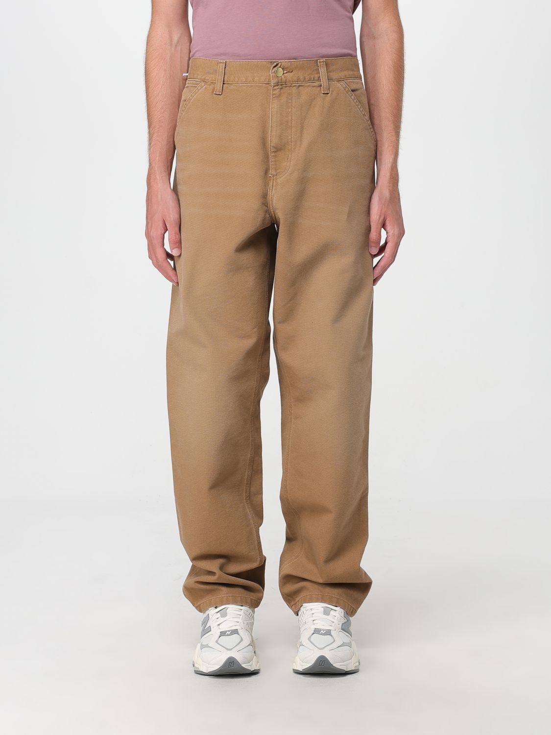 Pants Men color Leather