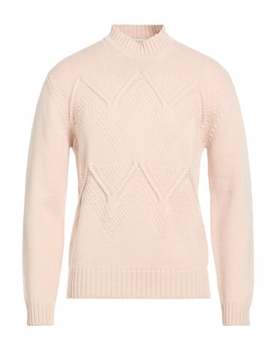 Man Sweater Beige Size L Merino Wool