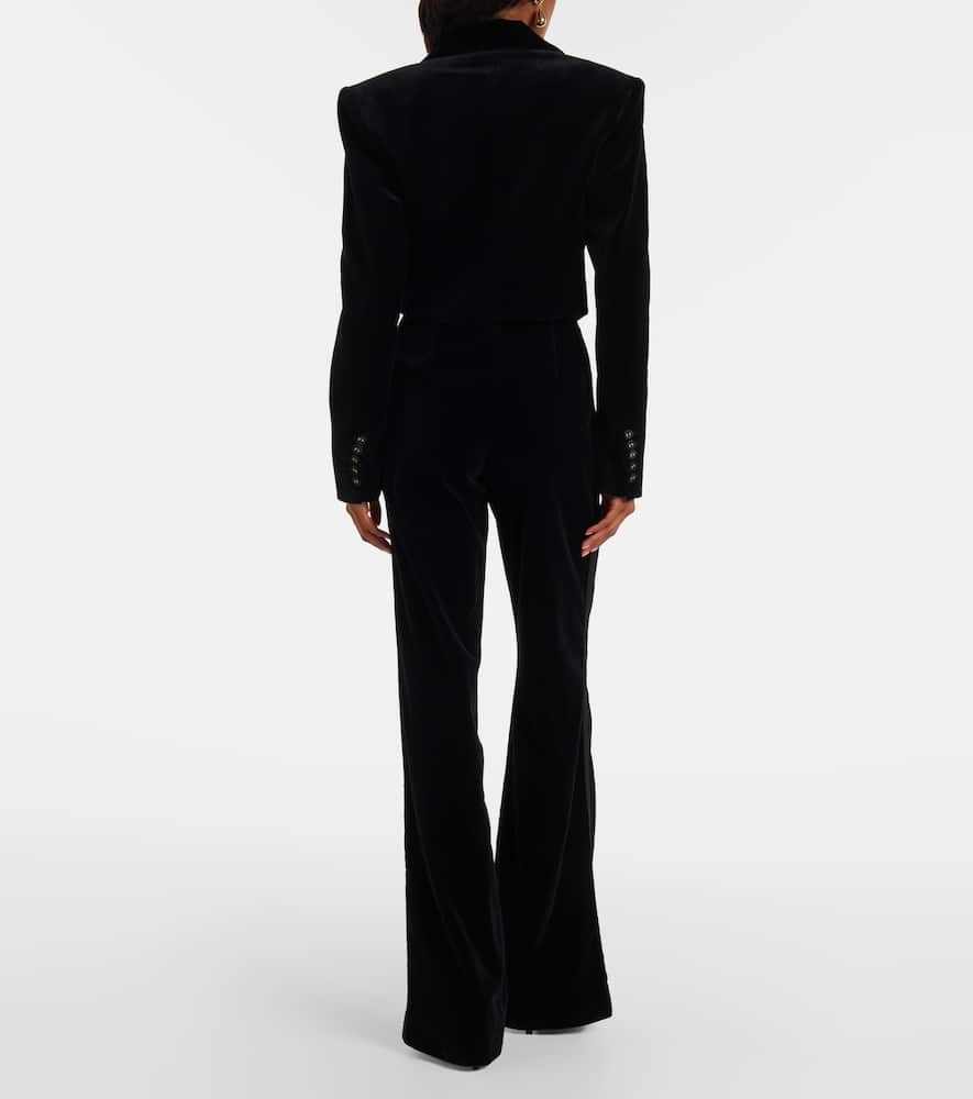 Cotton velvet blazer