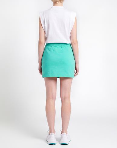 Woman Mini skirt Turquoise Size XS Cotton