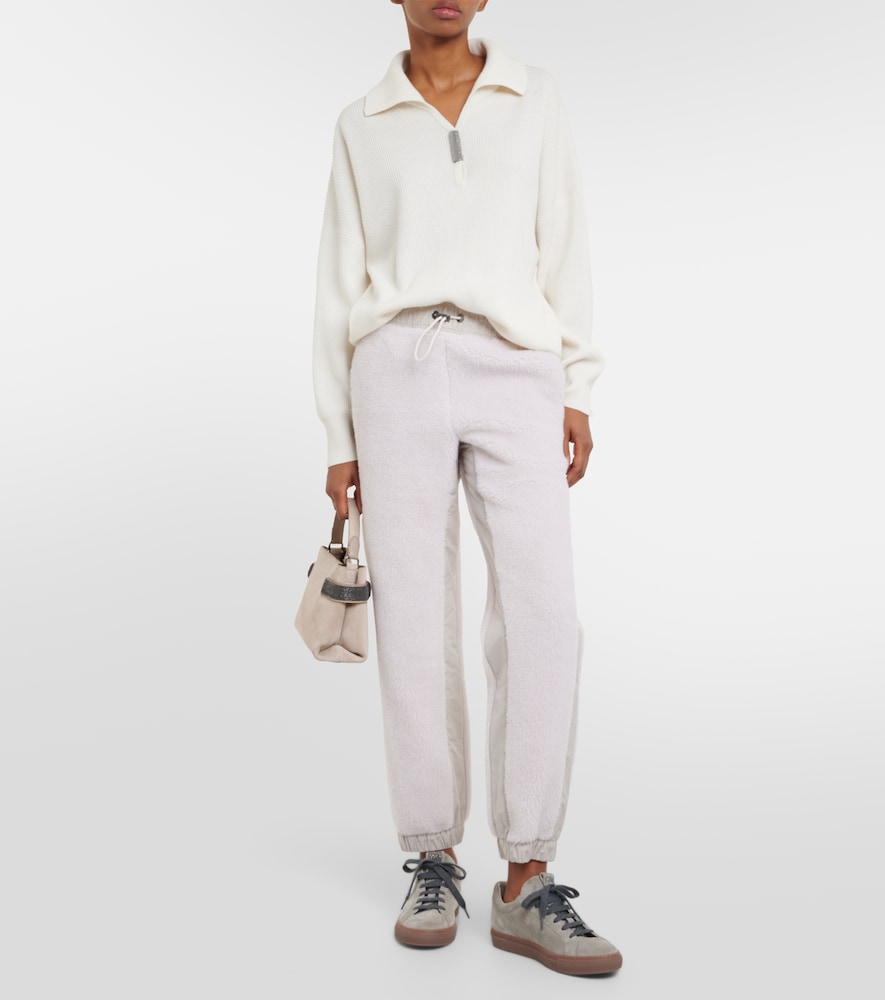 Wool-blend sweatpants