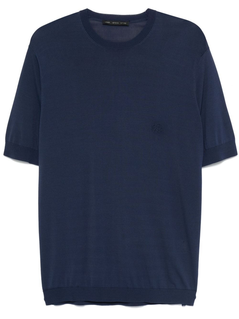 Fine-knit T-shirt - Black