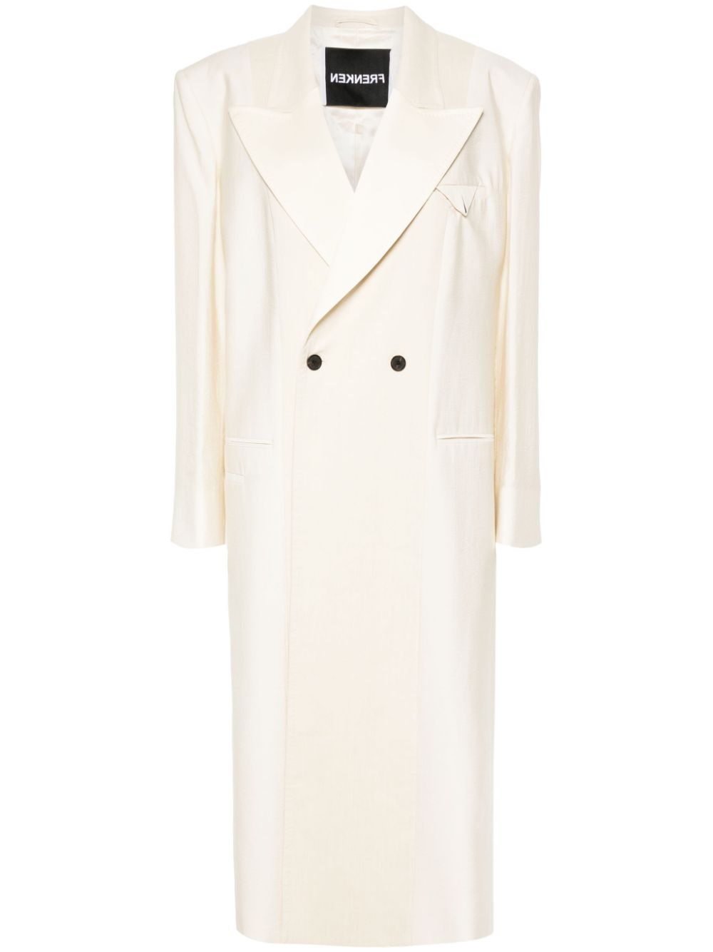 Insideout maxi coat - White