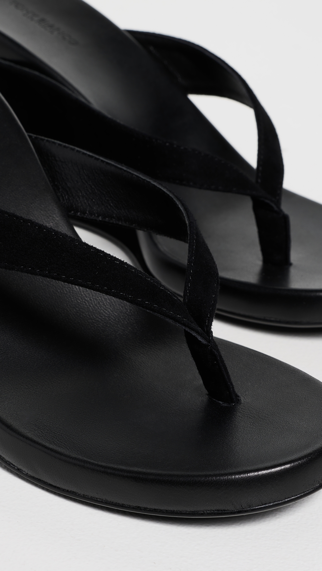 Avanti Wedge Sandals Black Suede