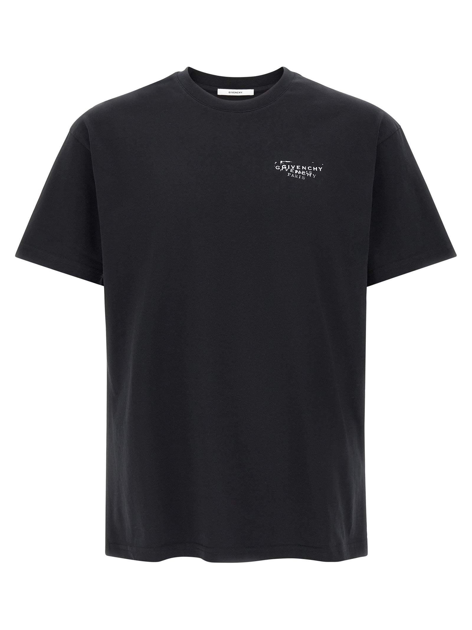 Logo-Embroidered Cotton T-Shirt — Black