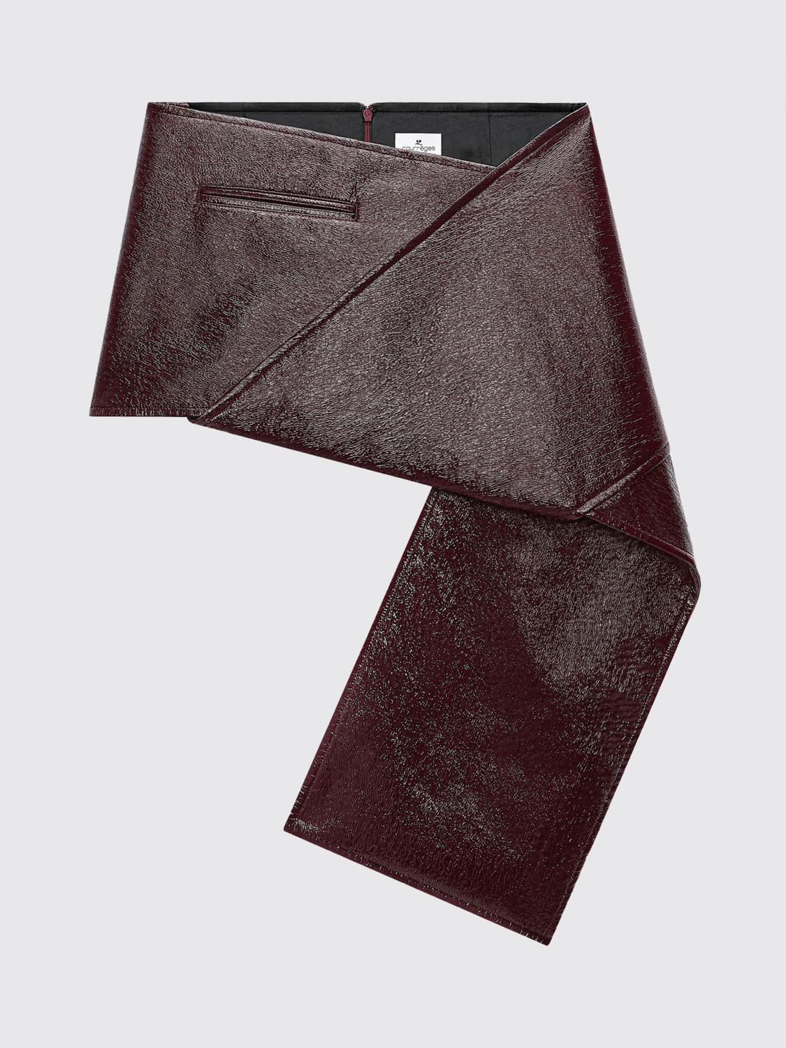 Skirt COURRÈGES Woman color Burgundy