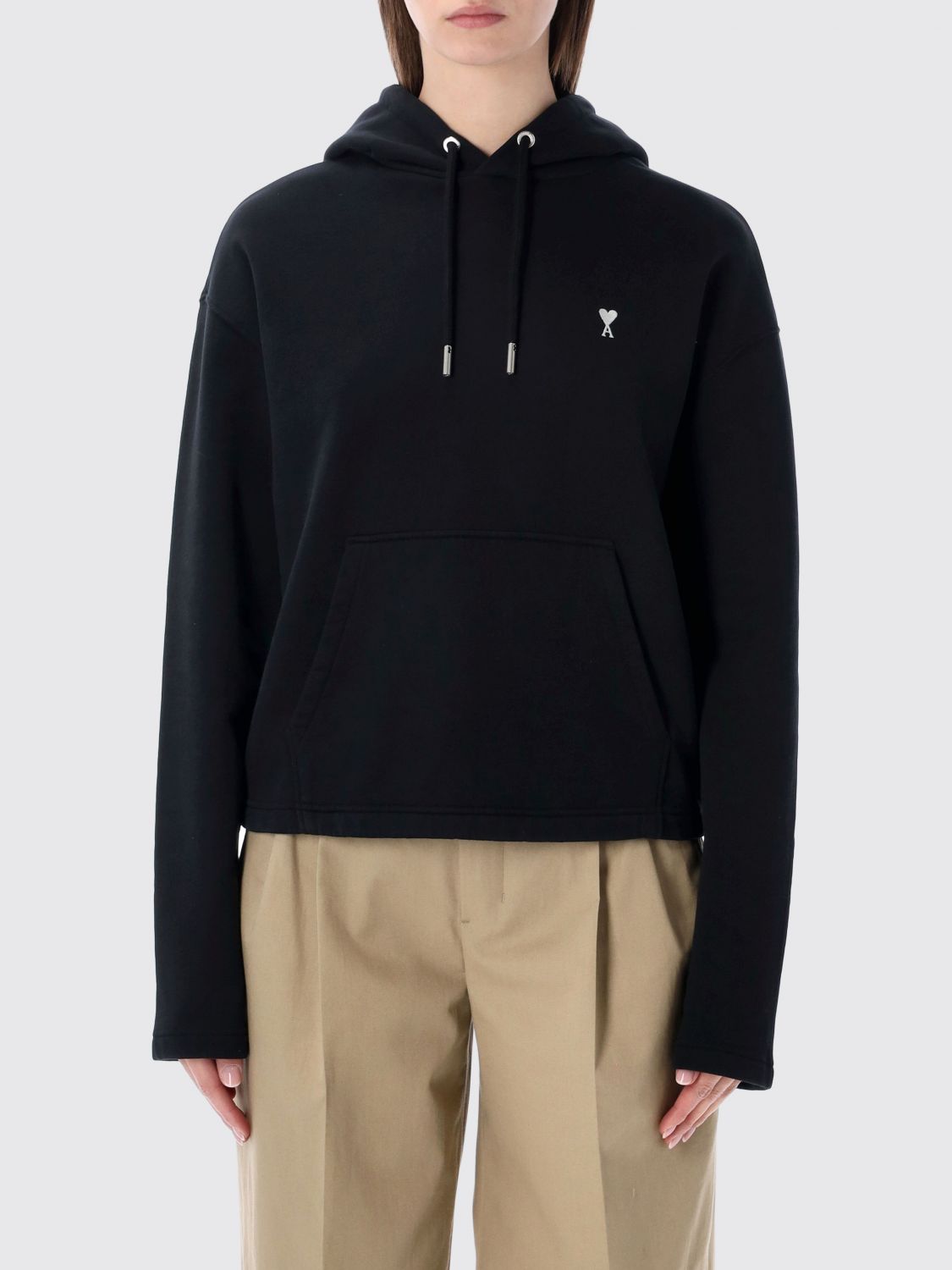 Sweatshirt Woman color Black