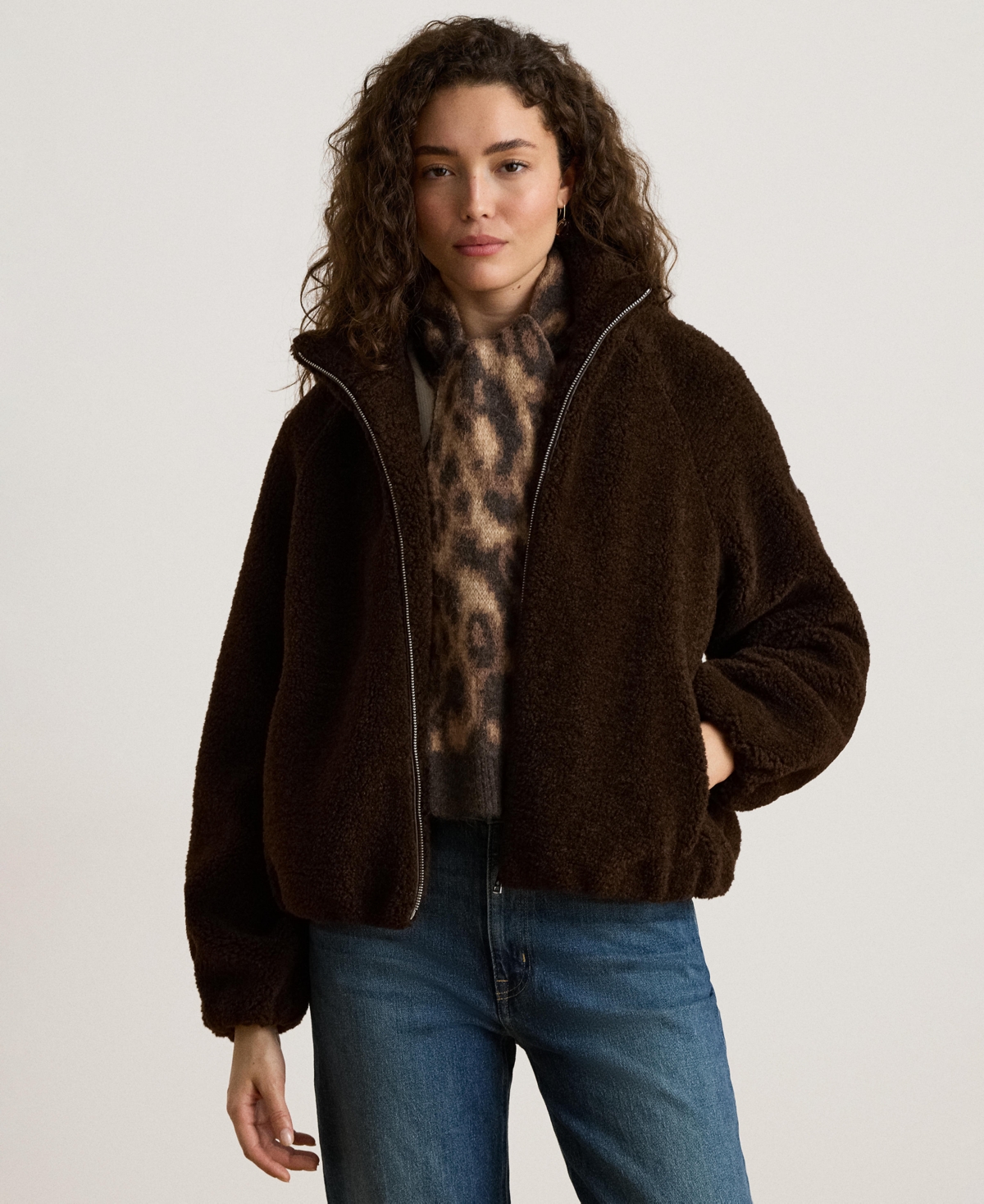 Women's Collar Jacket - Circuit Brown