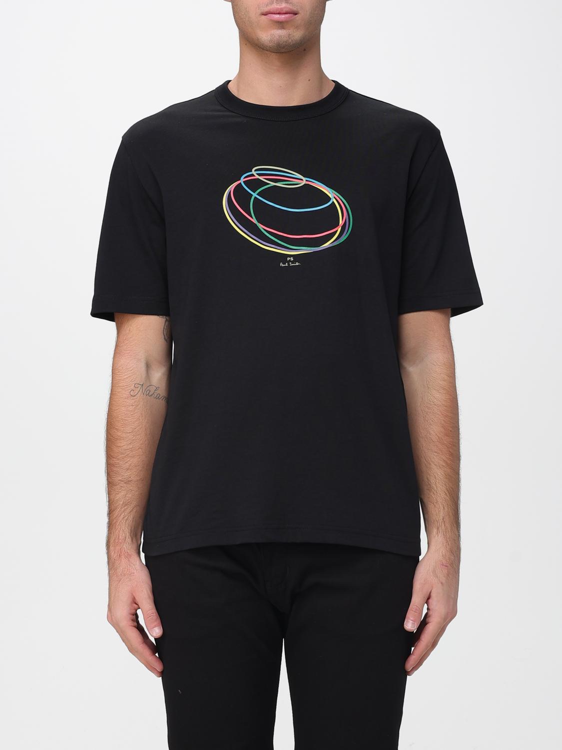 Abstract-print T-shirt - Black