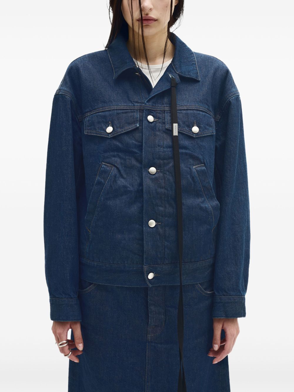 Ann Demeulemeester denim jacket - Blue