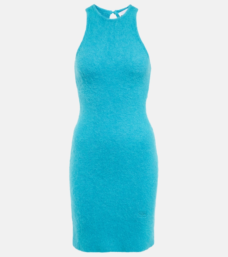 Alpaca and wool-blend minidress