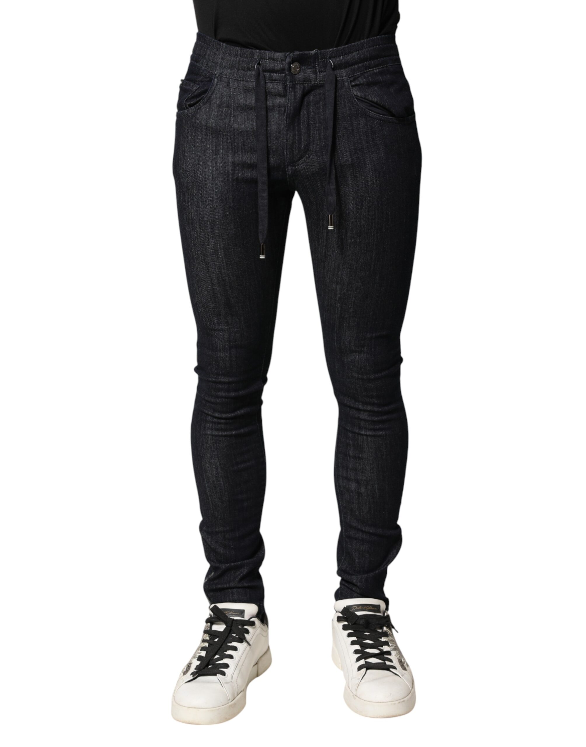 Dolce & Gabbana Black Cotton Stretch Skinny Denim Men Men's Jean