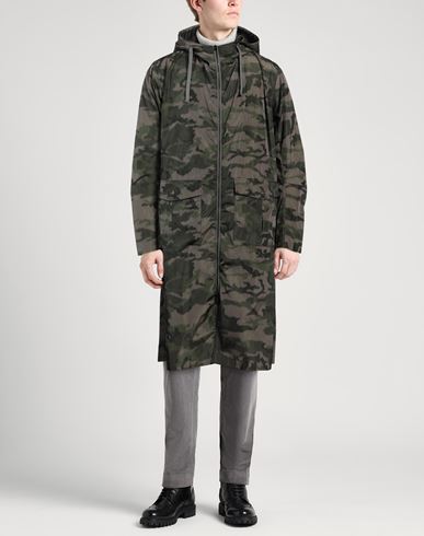 Man Overcoat & Trench Coat Military green