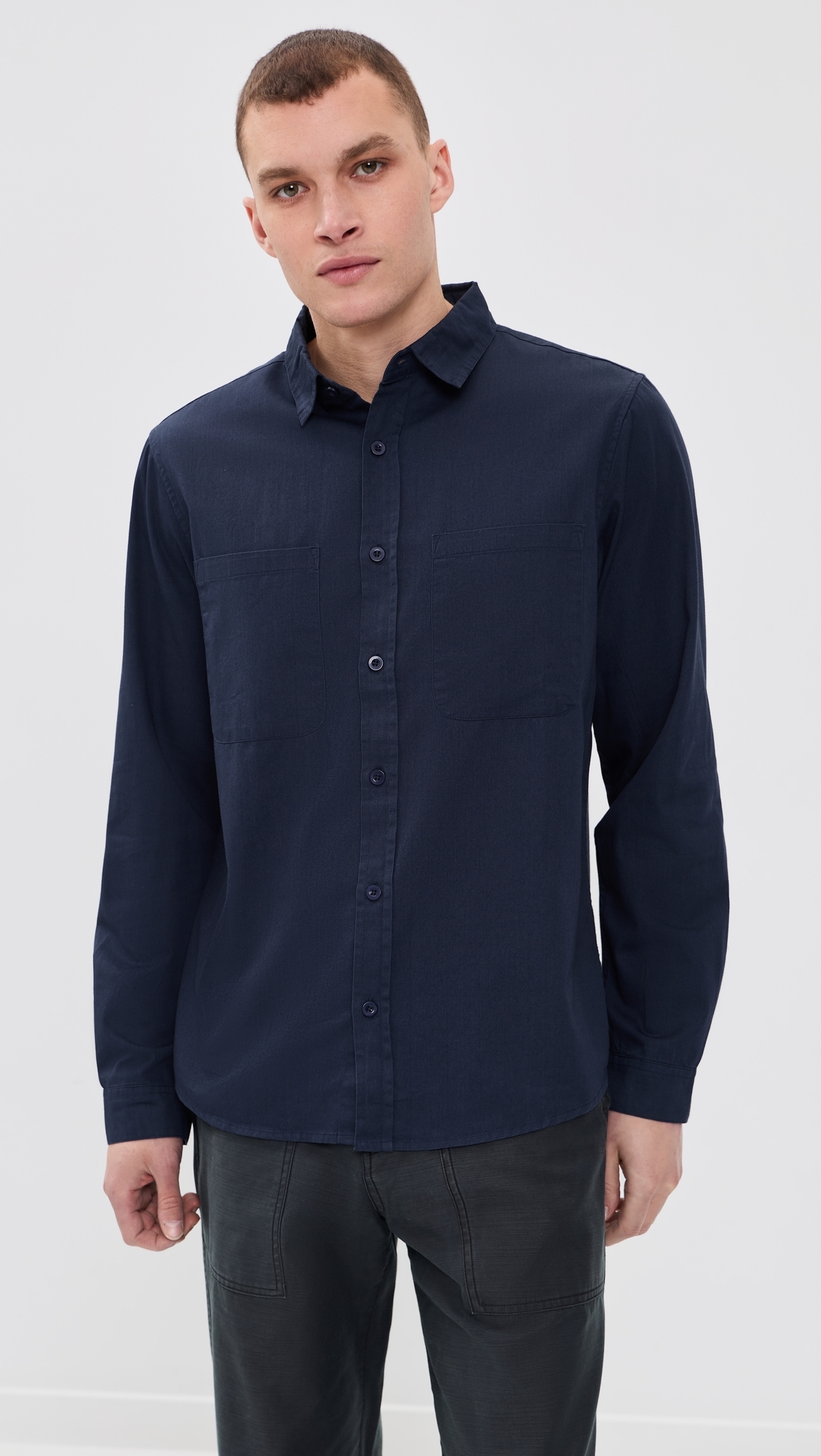 Original Button Down Shirt Dark Blue