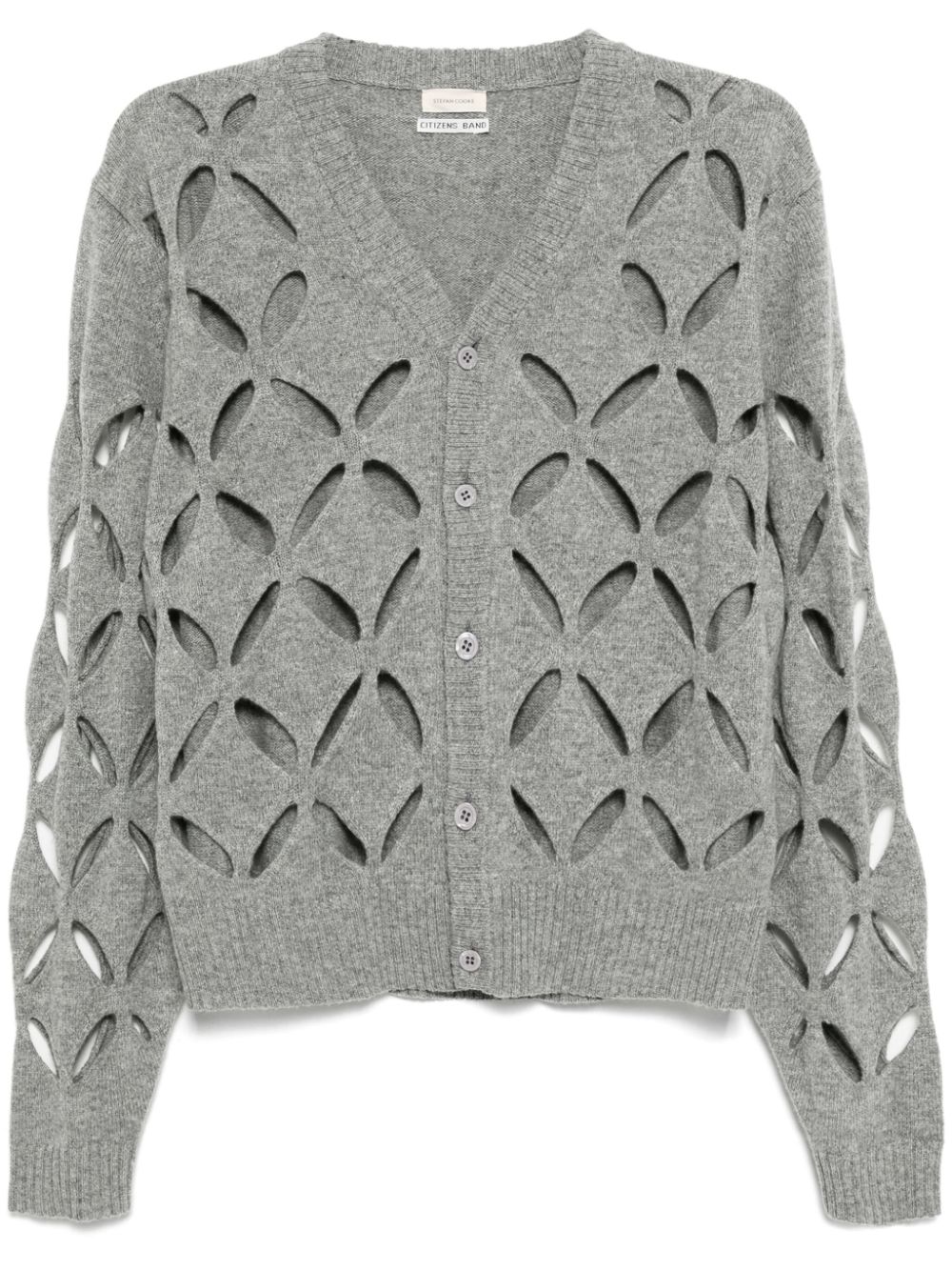 Slashed cardigans - Grey