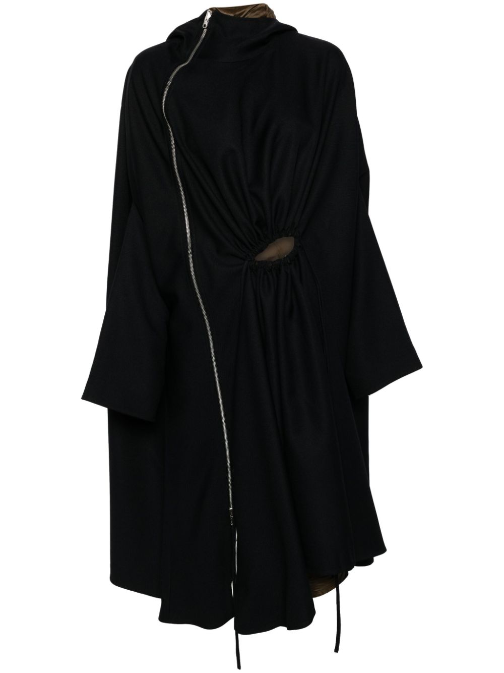Reversible hooded coat - Blue