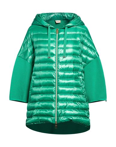 Woman Puffer Green Size 10 Cotton
