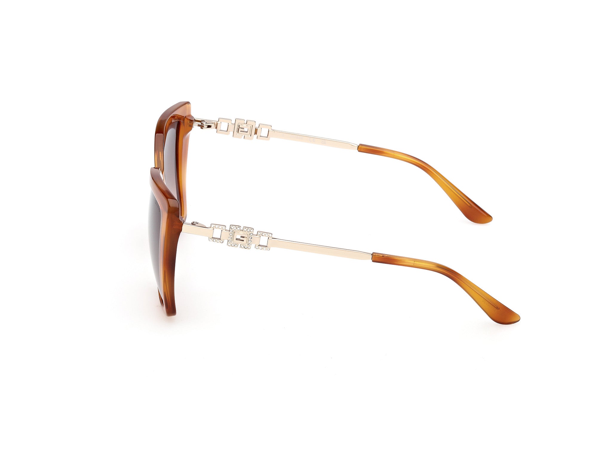 Guess Mujer Guess GU00266 53F Gafas de sol Inyectado la Habana Marrón Cuadrada Norma
