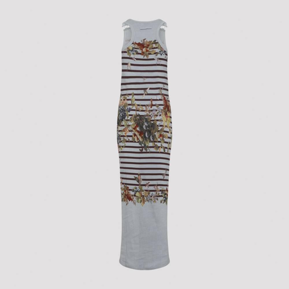 Blue Mariniere Grape Long Dress