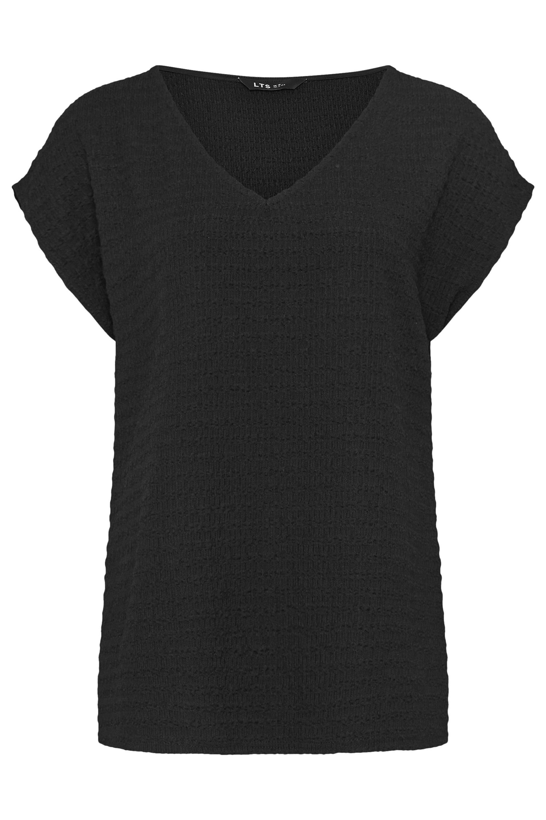 Long Tall Sally Women's Tall Textured Top in Black
