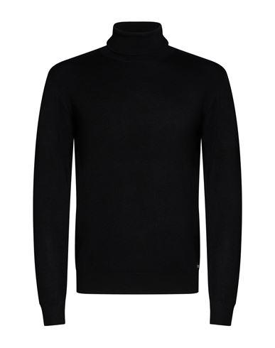 Man Turtleneck Black Size M Viscose, Nylon, Acrylic, Cashmere