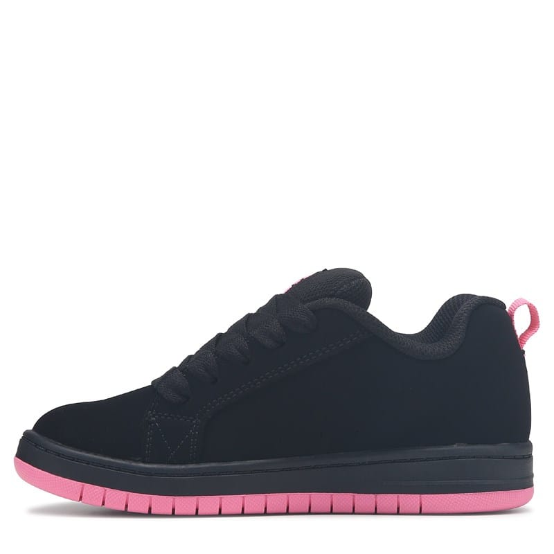Kids' Court Graffik Sneaker Little/Big Kid Shoes (Black/Pink)