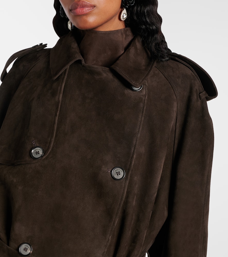 Magda Butrym Double-breasted suede trench coat