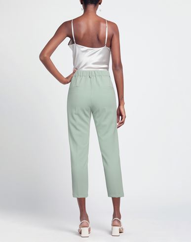 Woman Pants Sage green Size 8 Polyester, Viscose, Elastane