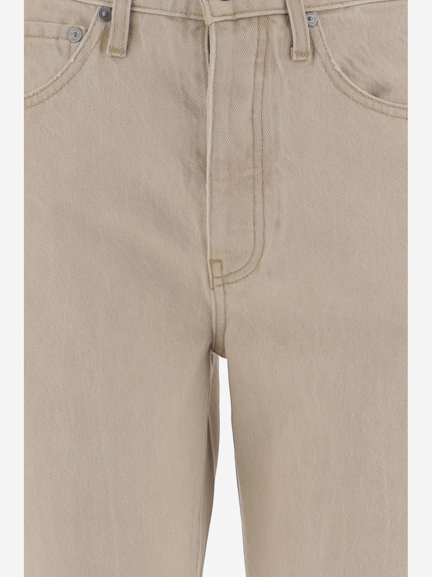 Cotton Five-Pocket Trousers — Ivory