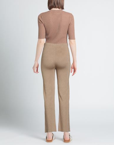 Woman Pants Camel Size 10 Viscose, Polyamide, Polyester