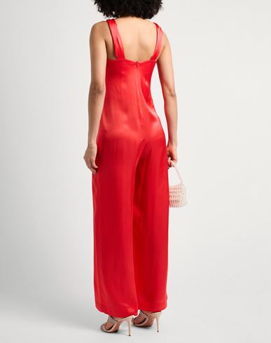 Woman Jumpsuit Coral Size 4 Viscose