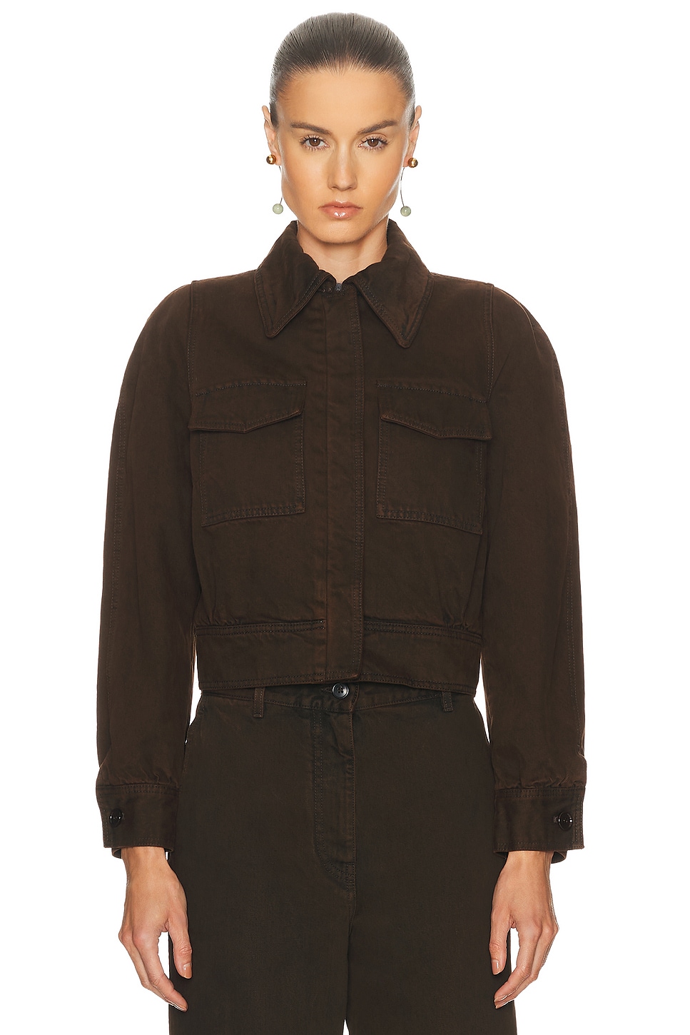 Dries Van Noten Vistam Jacket in Brown - Brown. 42 also