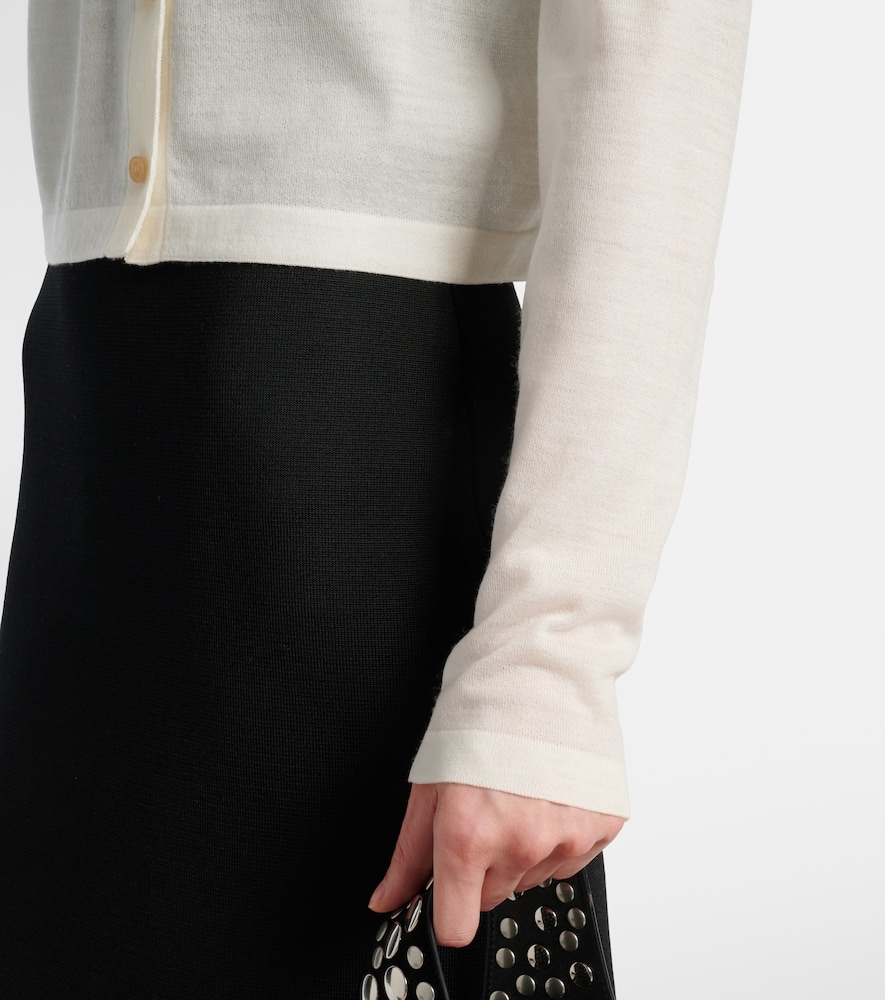 Brieta wool-blend cardigan