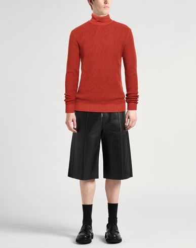 Man Turtleneck Rust Size 42 Wool